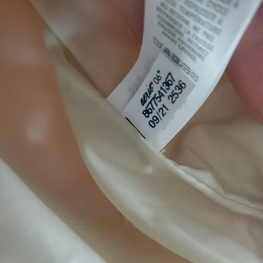 Offline By Aerie Floral Puffer Vest Size Med Faux Fur Trim Hood - Picture 7 of 12